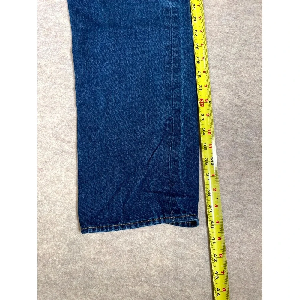 Levi's‎ 501 Jeans Mens 35x33 Blue Denim Cotton 5-Pockets Button Fly Straight Leg